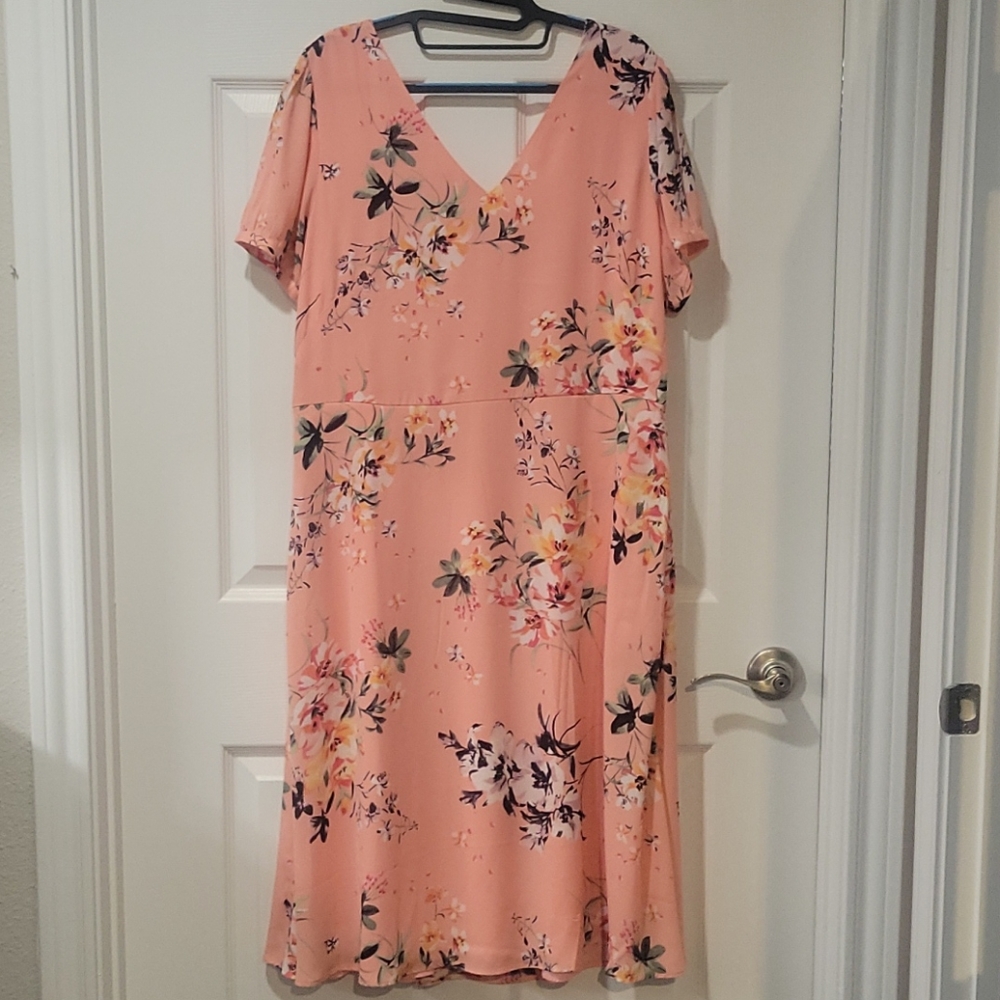 Loft Floral Midi Dress